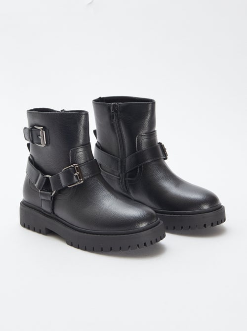 Boots esprit rock - Kiabi
