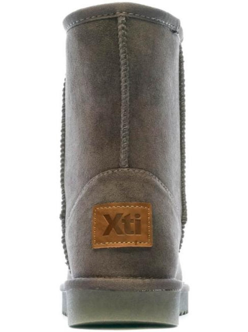 Boots Femme Fourées Gris Argenté - Kiabi