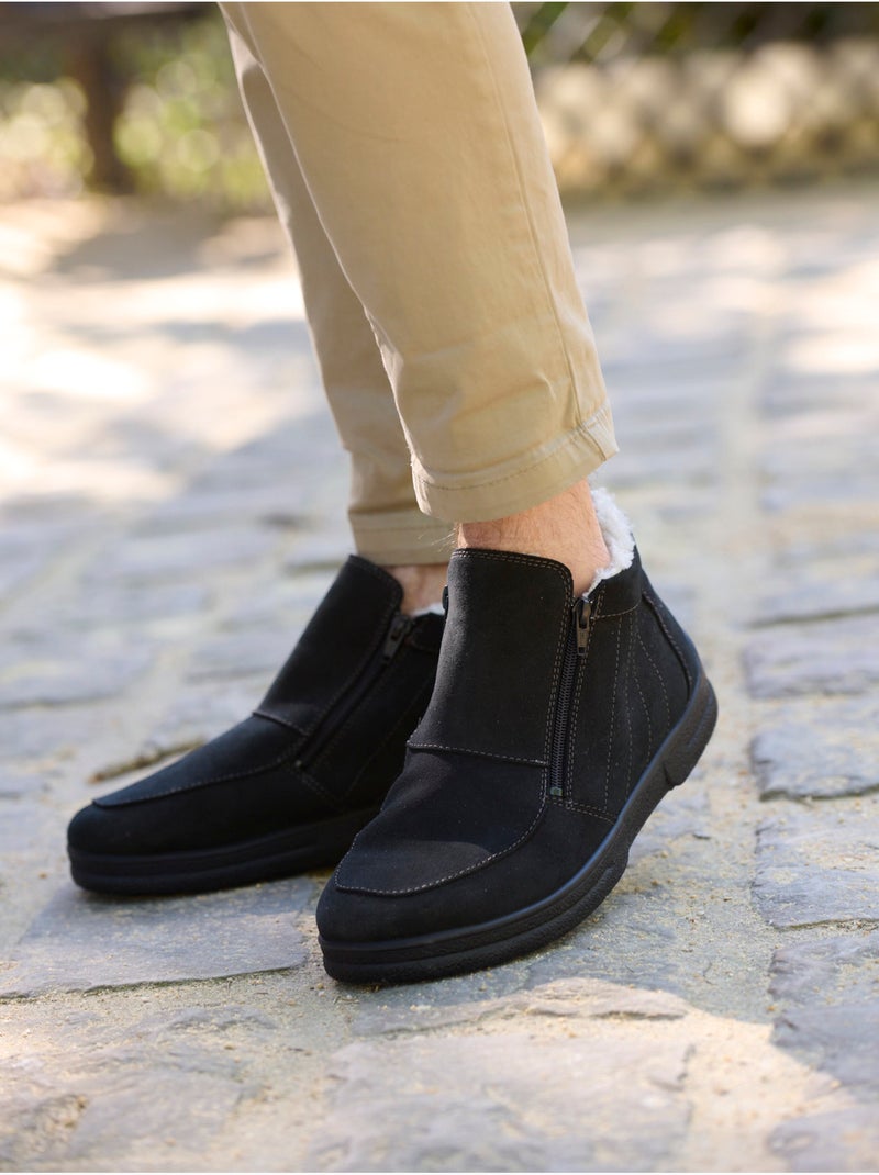 Boots fourrées double zip - PEDICONFORT Noir Noir - Kiabi
