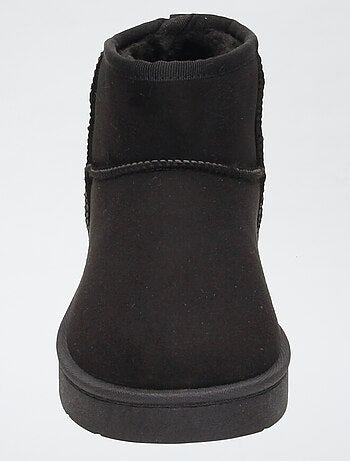 Boots fourrées en suédine