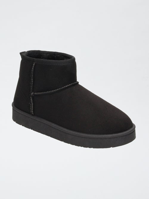 Boots fourrées en suédine - Kiabi Boots fourrées en suédine - Kiabi