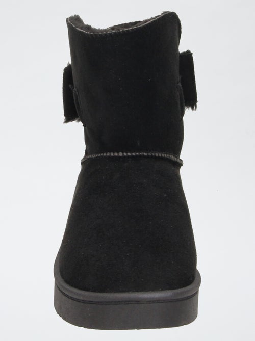 Boots fourrées en suédine - Kiabi