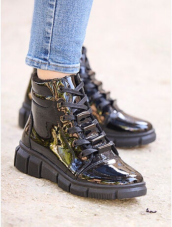 Boots fourrées fermées par zip et lacets - PEDICONFORT