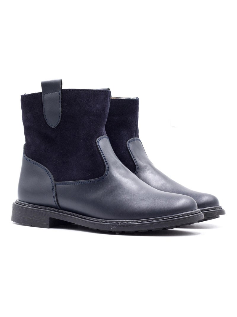 Boots Fourrées Fille - Boni Hudson Bleu marine - Kiabi