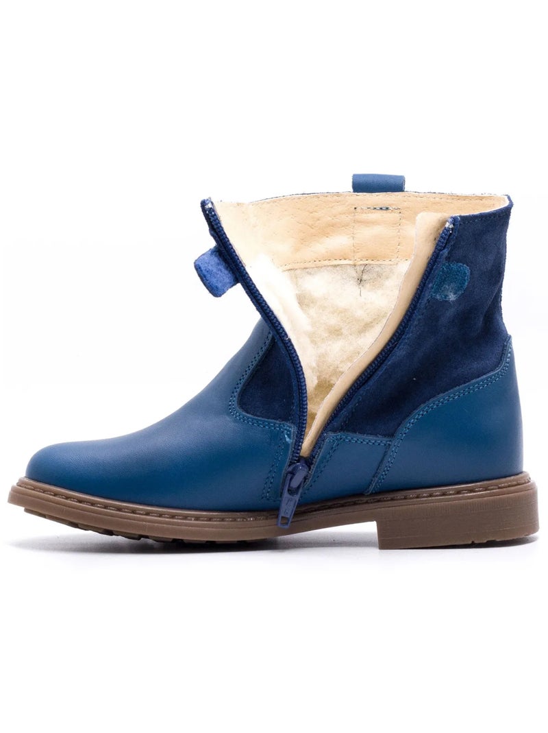 Boots Fourrées Fille - Boni Hudson Bleu - Kiabi