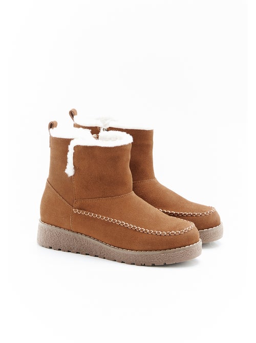 Boots fourrées labellisées thermolactyl - damart - Kiabi Boots fourrées labellisées thermolactyl - damart - Kiabi