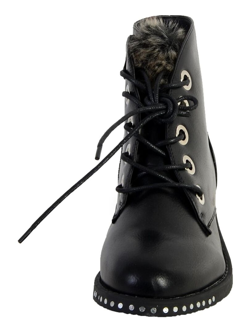 Boots Fourrees The Divine Factory Noir - Kiabi