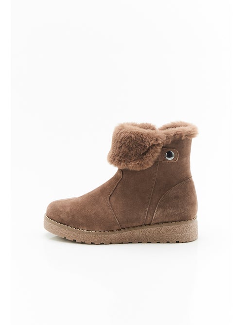 Boots fourrées thermolactyl - damart - Kiabi Boots fourrées thermolactyl - damart - Kiabi