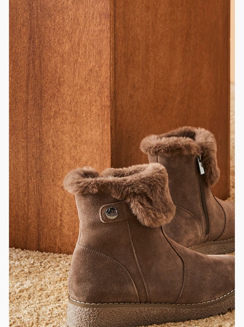 Boots fourrées thermolactyl - damart - Kiabi Boots fourrées thermolactyl - damart - Kiabi