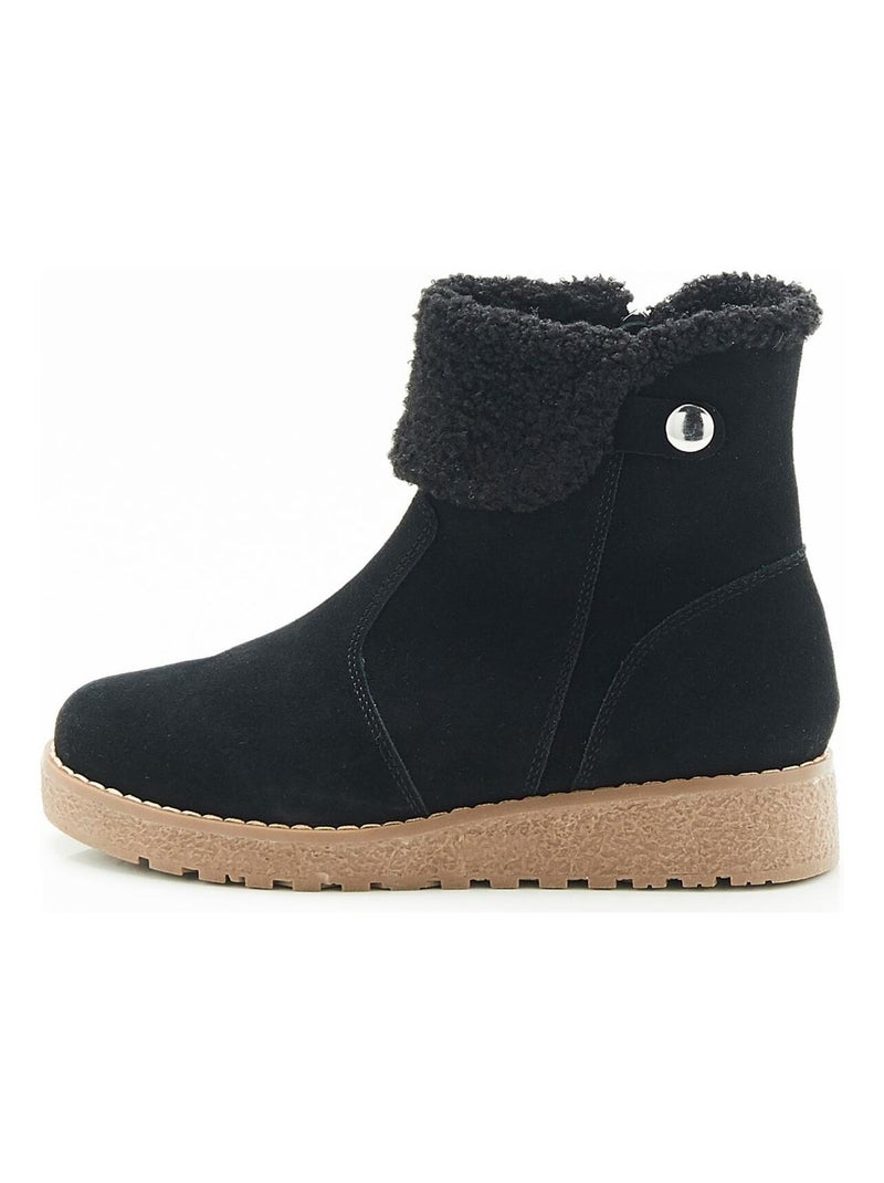 Boots fourrées Thermolactyl - Damart Noir - Kiabi