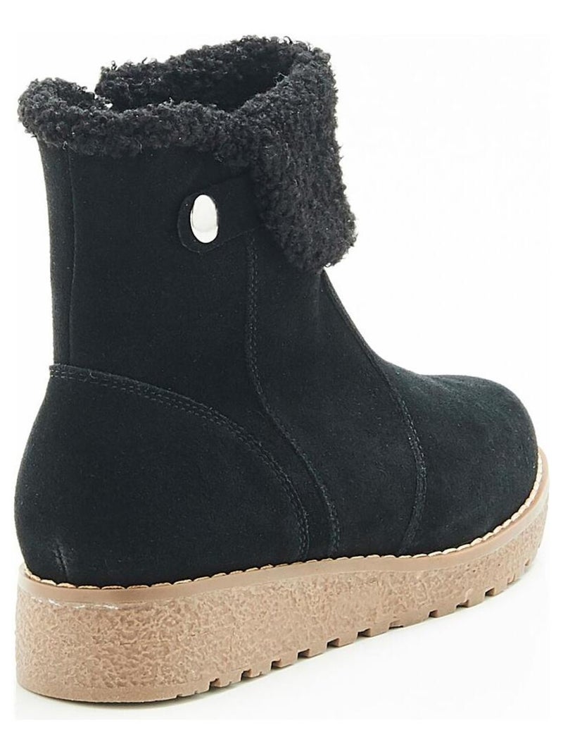 Boots fourrées Thermolactyl - Damart Noir - Kiabi