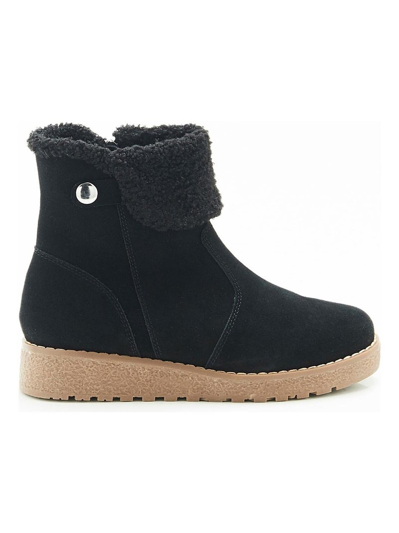 Boots fourrées Thermolactyl - Damart Noir - Kiabi