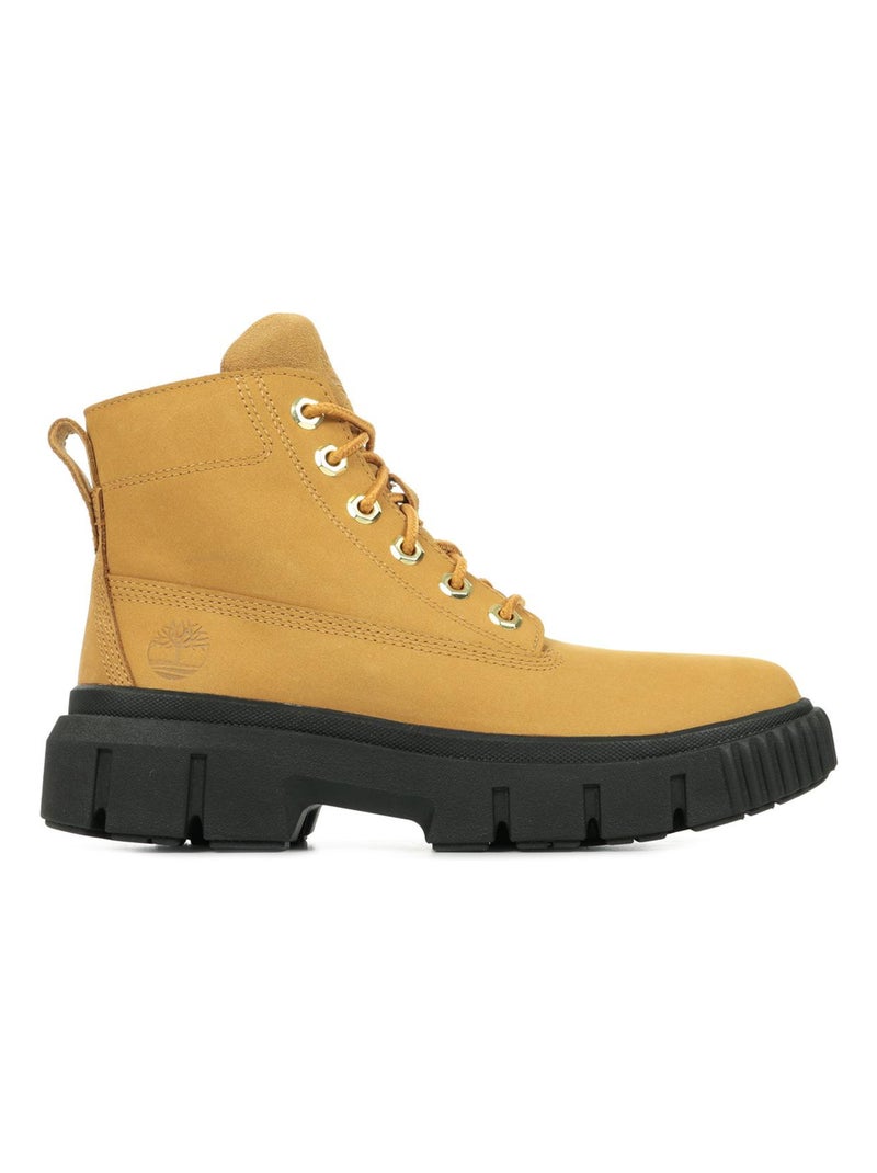 Boots Greyfield Leather Boot Marron - Kiabi