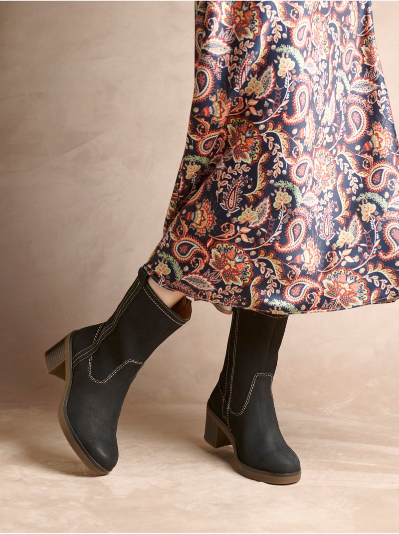 Boots hautes semelle amovible - PEDICONFORT Noir Noir - Kiabi