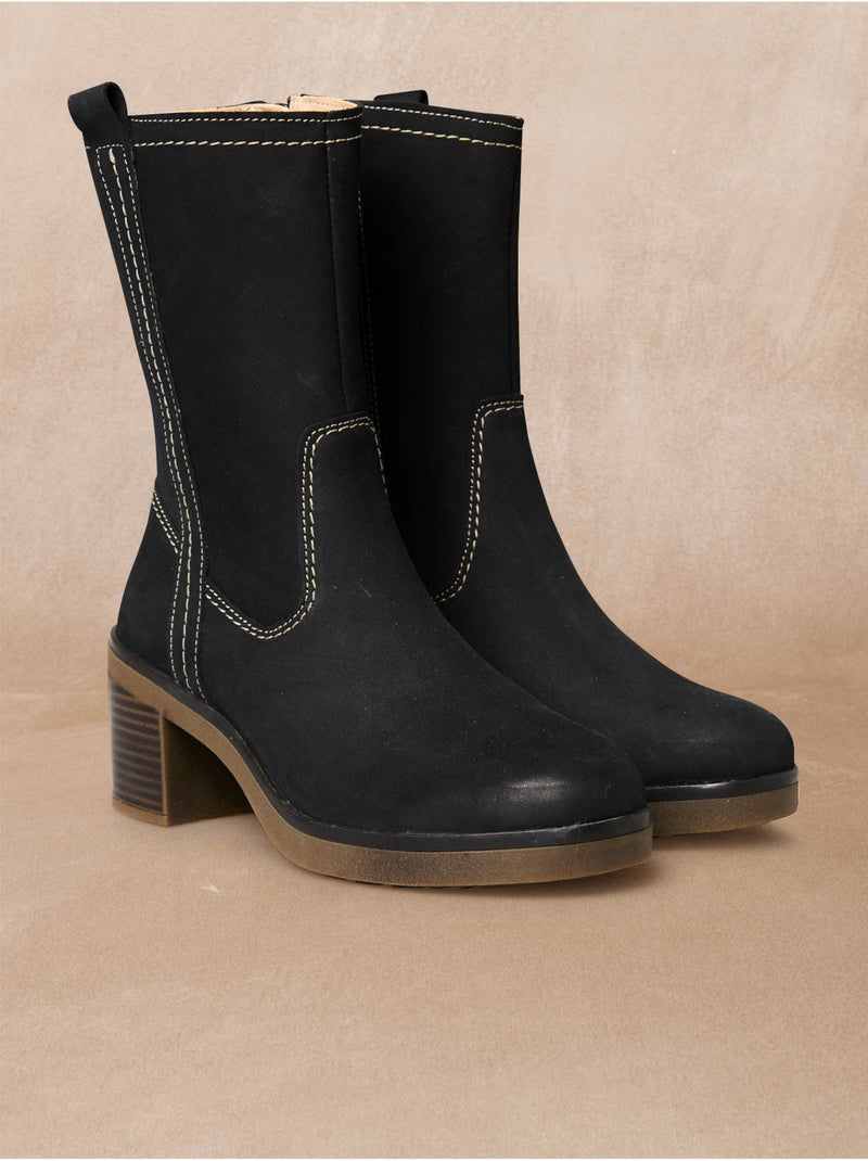 Boots hautes semelle amovible - PEDICONFORT Noir Noir - Kiabi