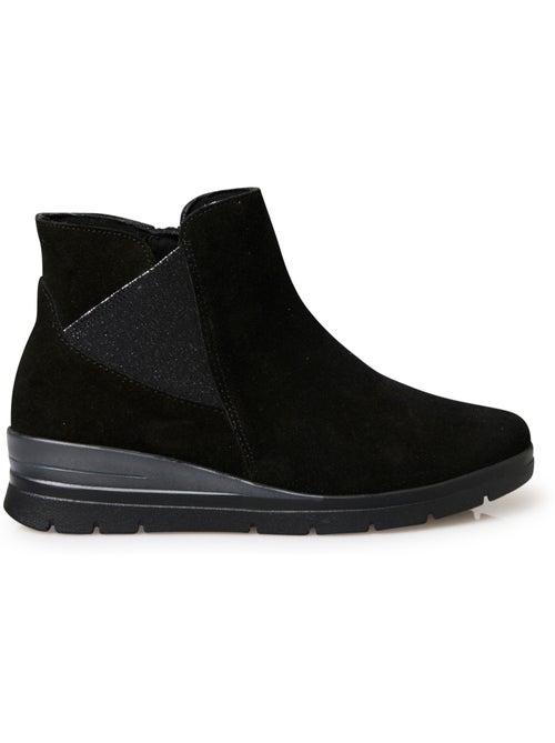 Boots large élastique et zip côté - PEDICONFORT - Kiabi