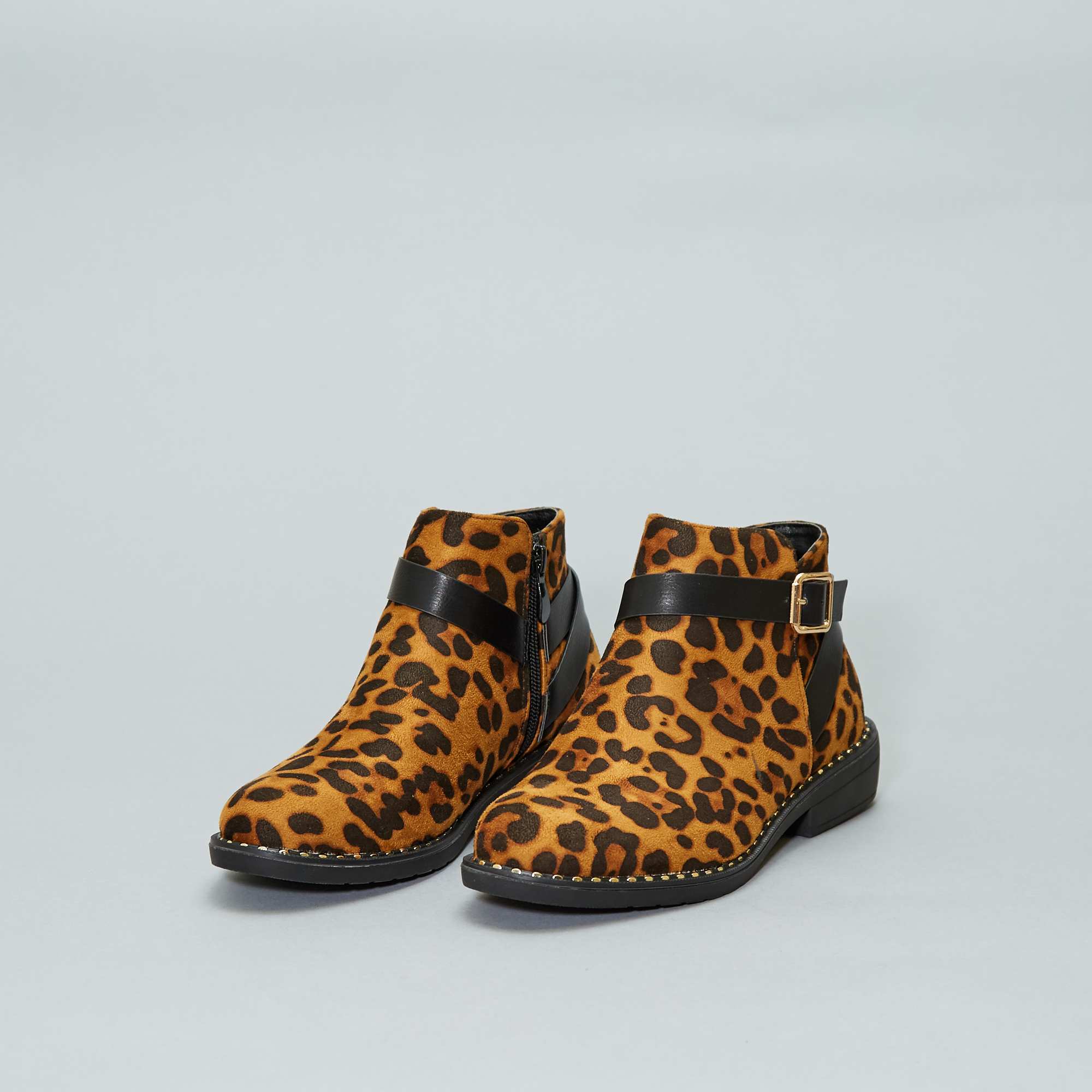 boots léopard femme