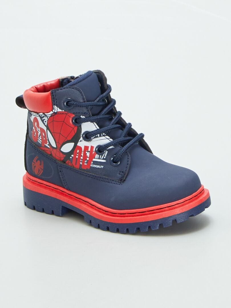 Boots modèle Chelsea 'Spider-Man' 'Marvel' Bleu - Kiabi