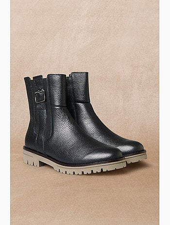 Boots molletonnées zip et élastique - PEDICONFORT