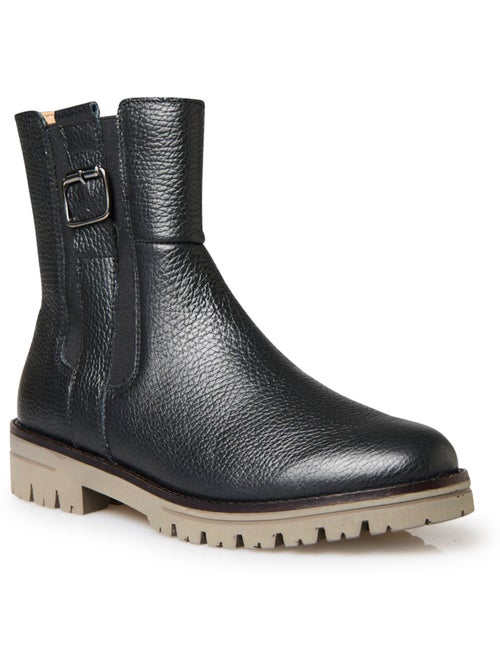 Boots molletonnées zip et élastique - PEDICONFORT - Kiabi