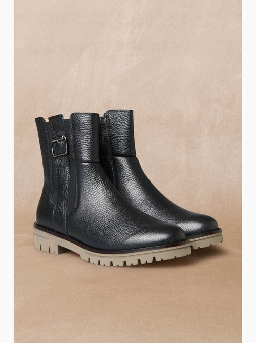 Boots molletonnées zip et élastique - PEDICONFORT - Kiabi