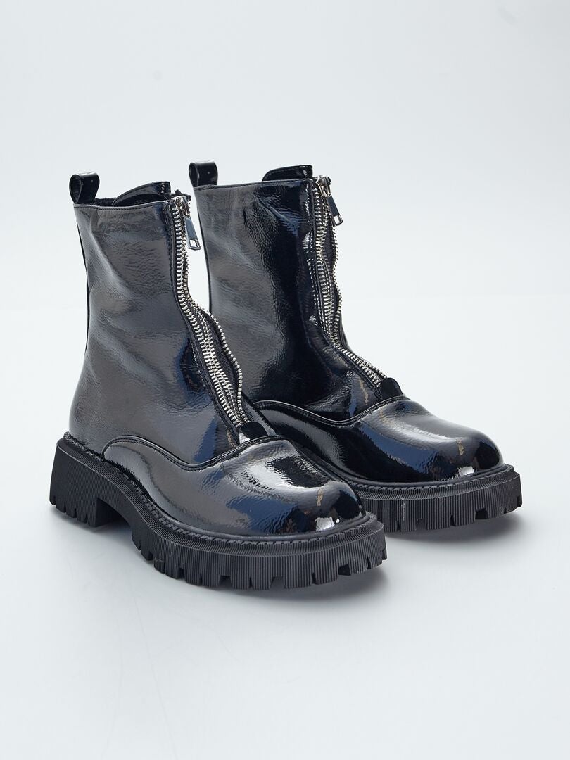bottines zip