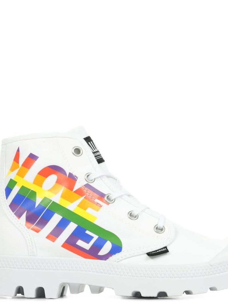 Boots Palladium Hi Pride Blanc - Kiabi