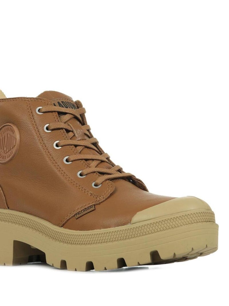 Boots Palladium Pallabase Leather Marron - Kiabi