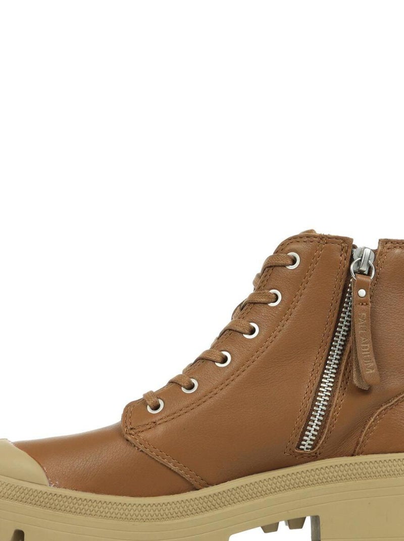 Boots Palladium Pallabase Leather Marron - Kiabi