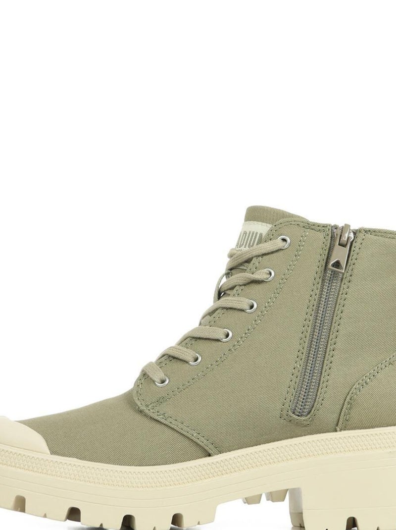 Boots Palladium Pallabase Twill Kaki - Kiabi