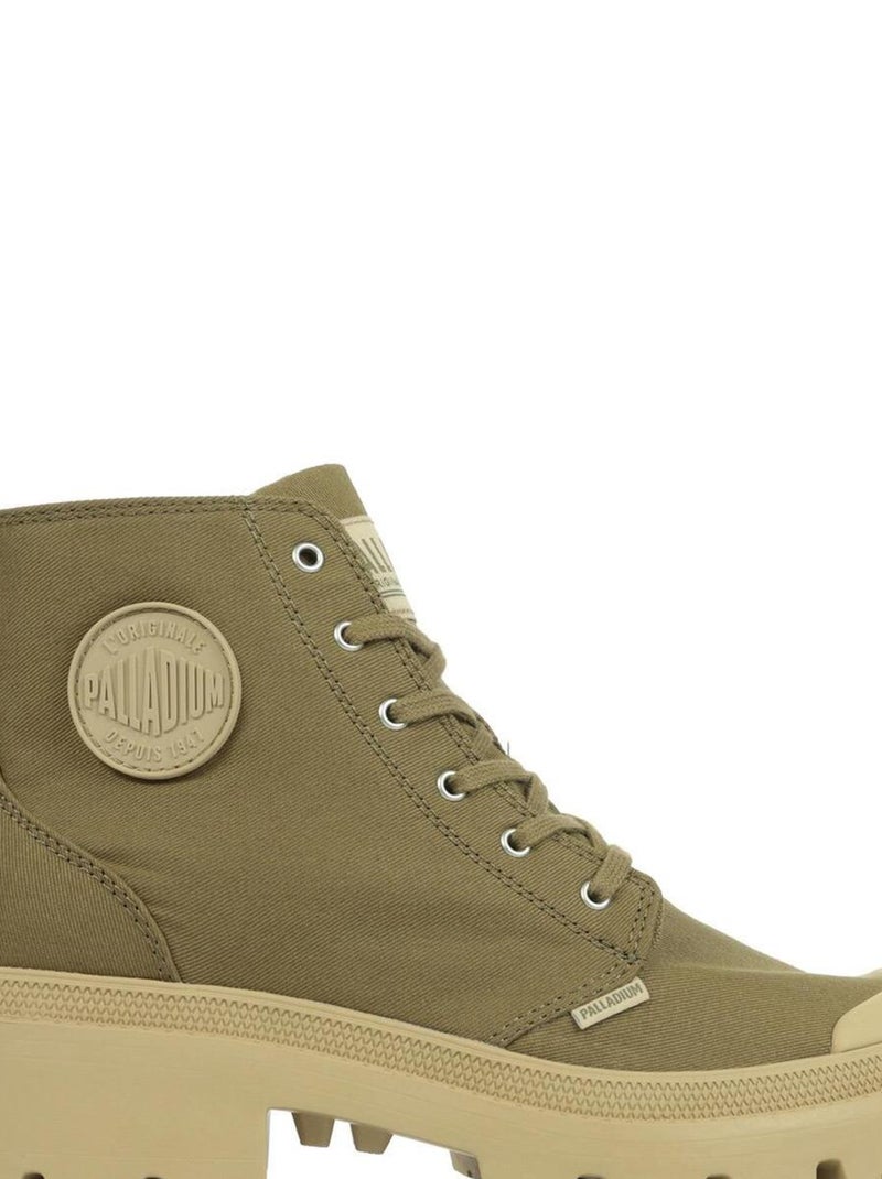 Boots Palladium Pallabase Twill Kaki - Kiabi