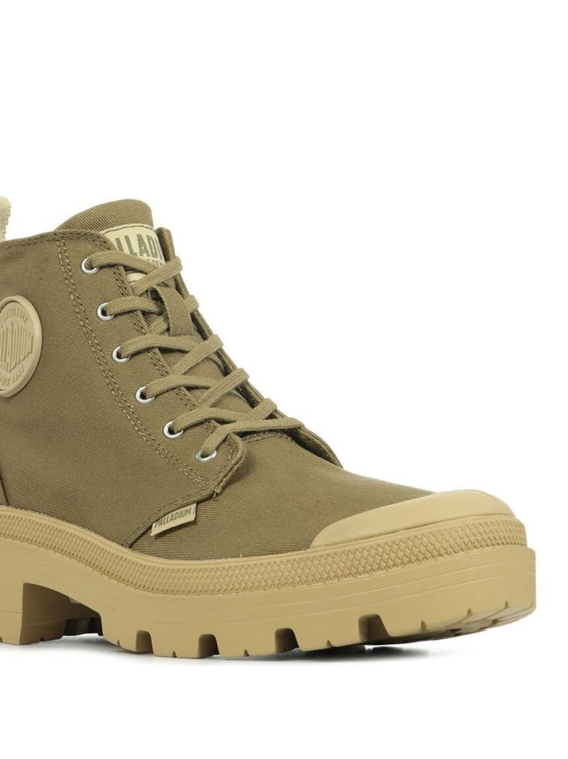 Boots Palladium Pallabase Twill Vert olive - Kiabi