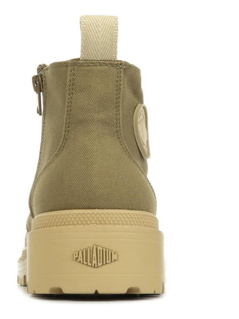 Boots Palladium Pallabase Twill Vert olive - Kiabi