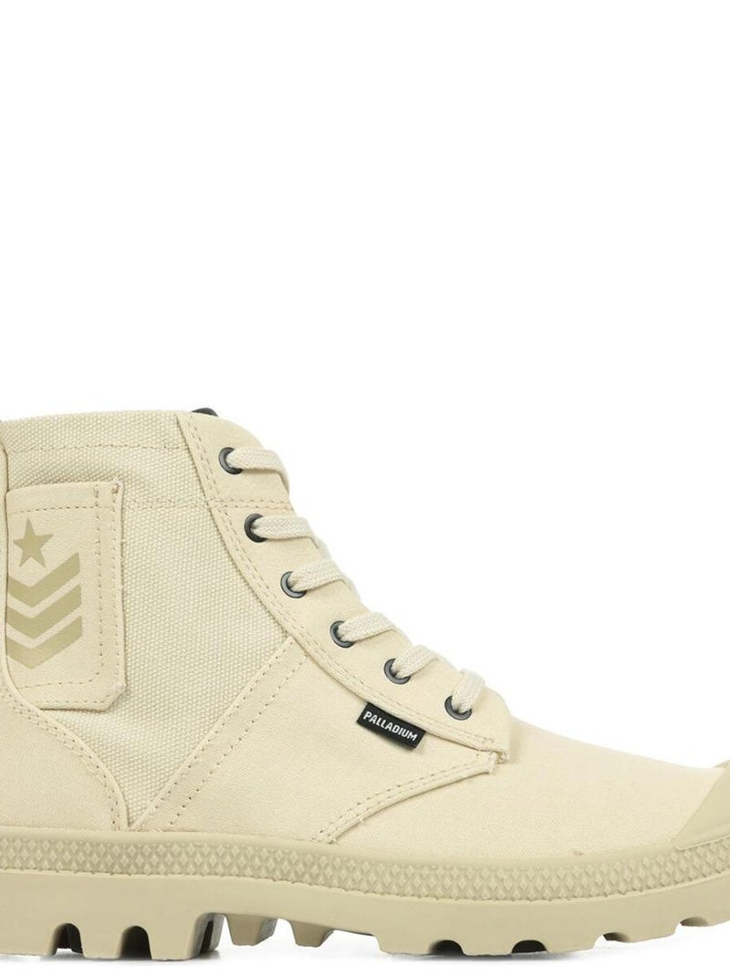Boots Palladium Pampa Hi Army Beige - Kiabi