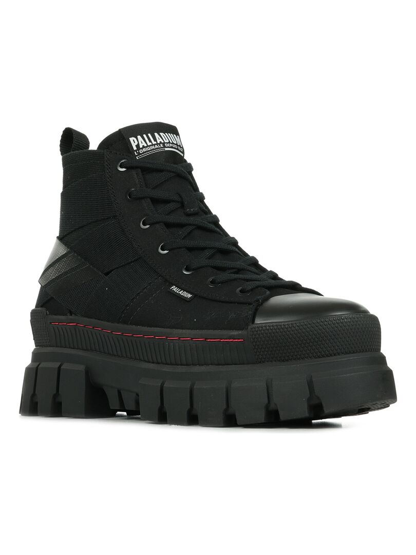 Boots Palladium Revolt HI Army Noir - Kiabi