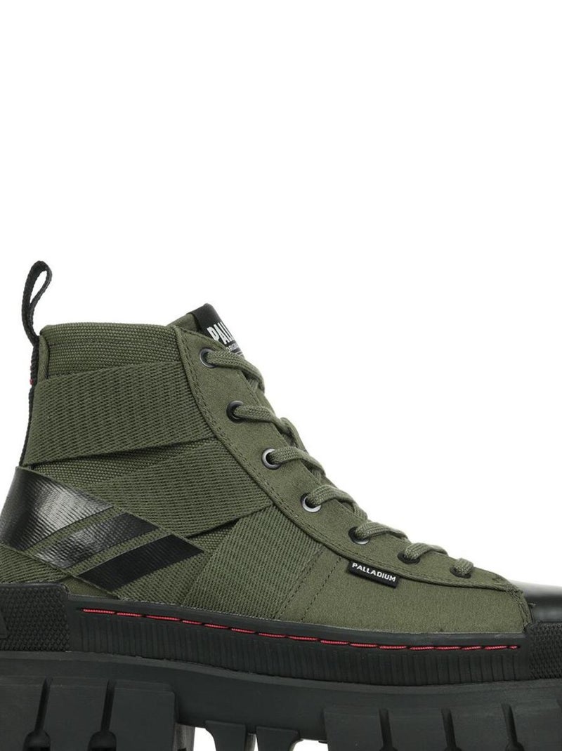 Boots Palladium Revolt HI Army Vert olive - Kiabi
