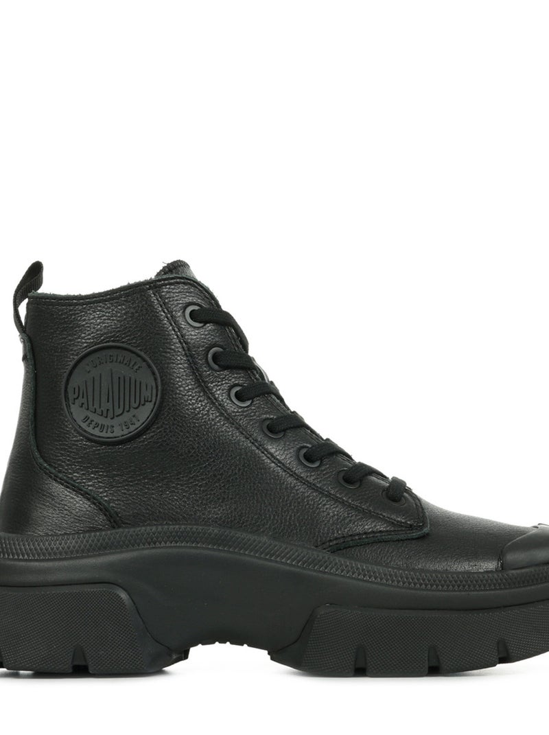 Boots Pallawave Leather Noir - Kiabi