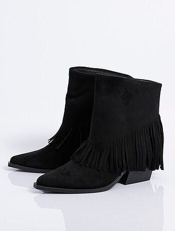 Boots pointues à franges thème western - AFIBEL