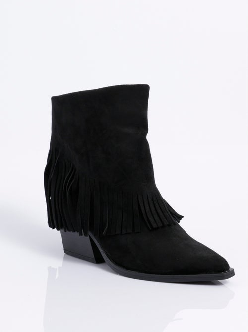 Boots pointues à franges thème western - AFIBEL - Kiabi