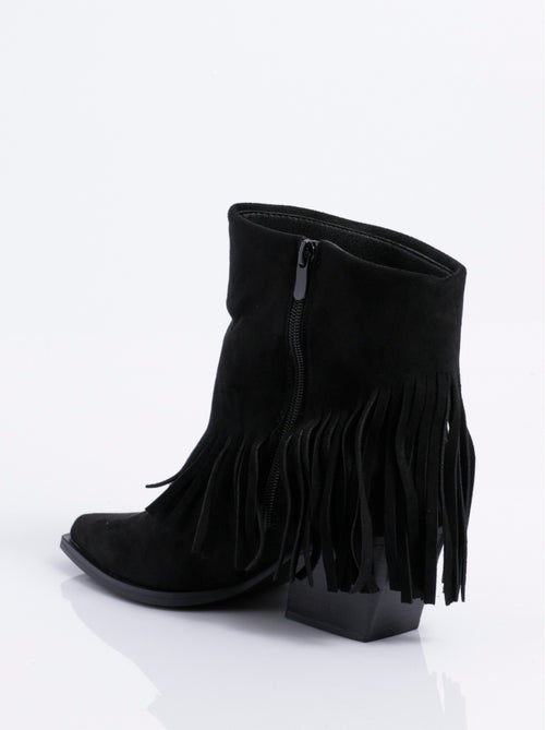 Boots pointues à franges thème western - AFIBEL - Kiabi
