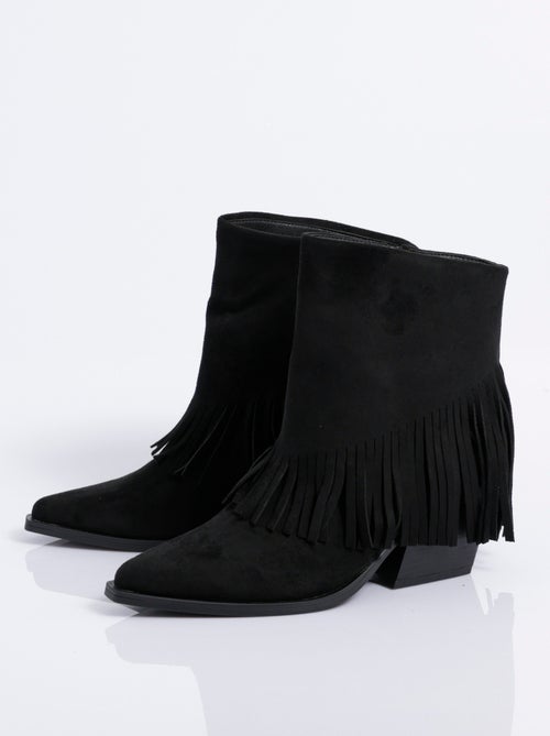 Boots pointues à franges thème western - AFIBEL - Kiabi