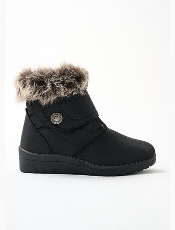 Boots scratchées chaudes largeur confort - Afibel