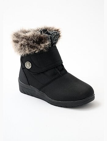 Boots scratchées chaudes largeur confort