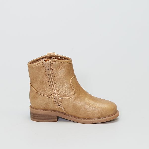 boots dorées homme
