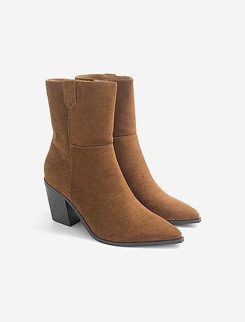Boots style santiags à talon