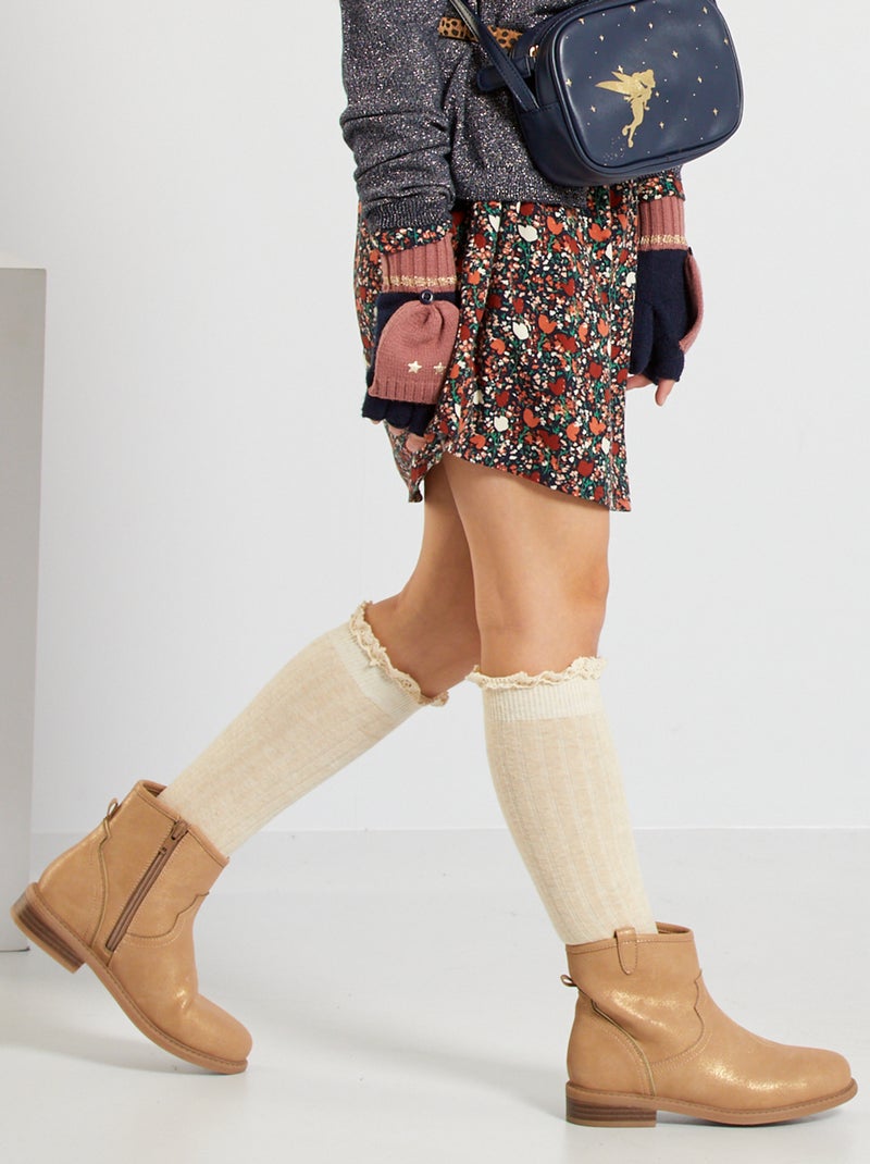Boots style western MARRON - Kiabi
