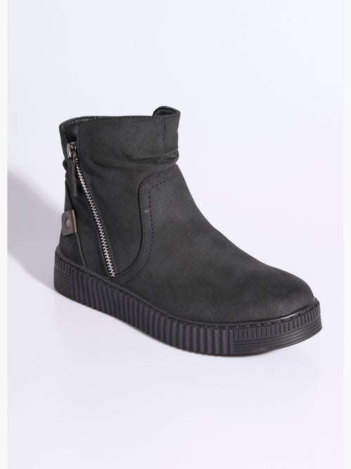 Boots suédées avec semelle compensée - afibel - Kiabi Boots suédées avec semelle compensée - afibel - Kiabi