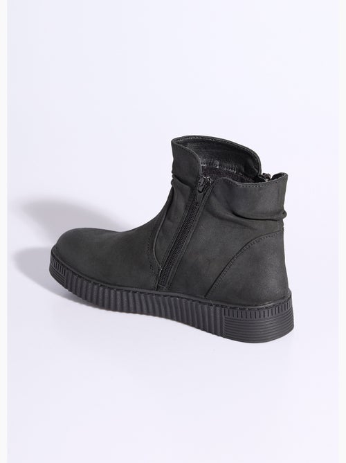 Boots suédées avec semelle compensée - afibel - Kiabi Boots suédées avec semelle compensée - afibel - Kiabi