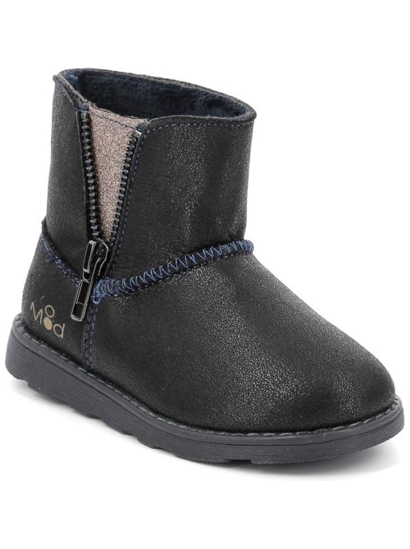 Boots Synthetique Aldize Mod 8 Bleu marine - Kiabi