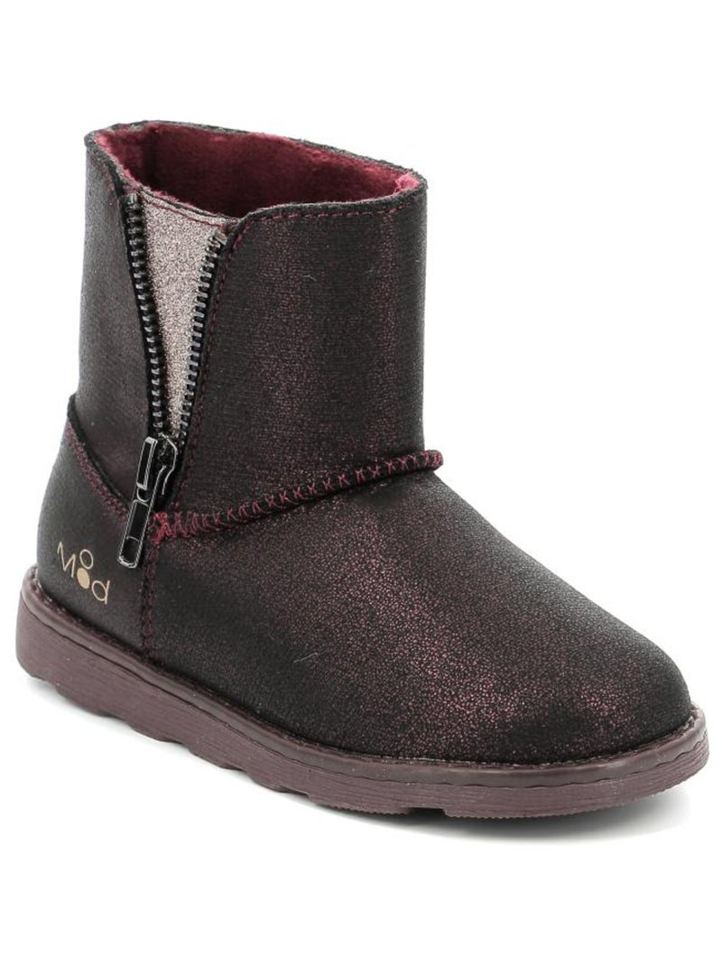 Boots Synthetique Aldize Mod 8 Bordeaux - Kiabi